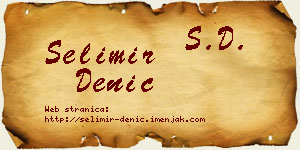 Selimir Denić vizit kartica